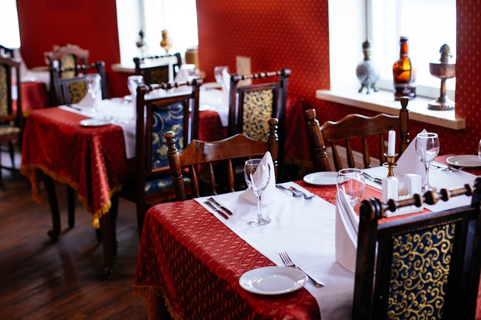 Interno elegante di un ristorante raccomandato